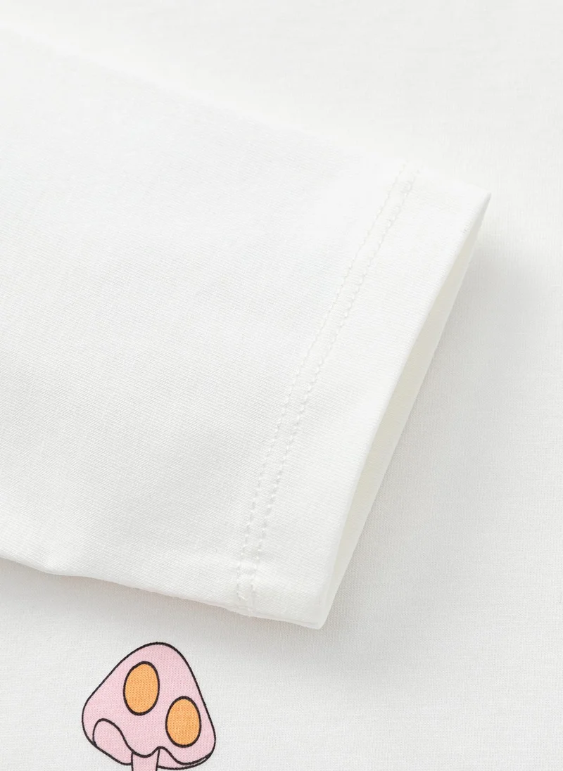 Balabala White Toddler Girls Round v-neck long-sleeved T-shirt for Women | Best Price UAE